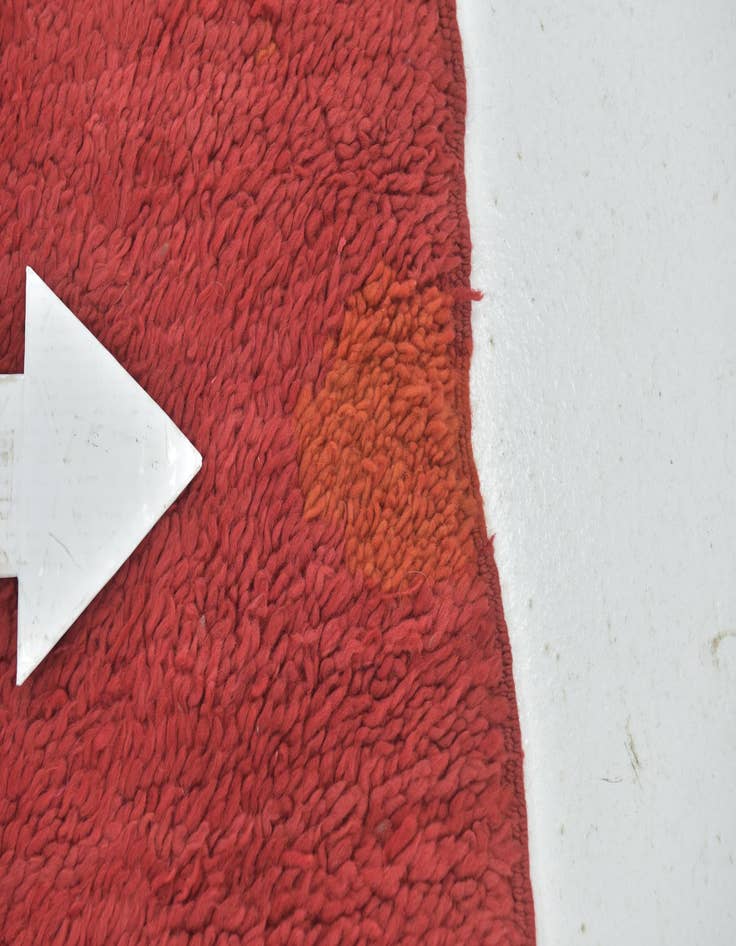 Detail image of  4' 9 x 5' 6  Hand Knotted Moroccan Wool Rug