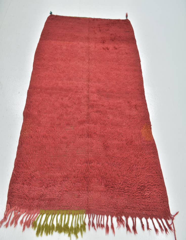 Detail image of  4' 9 x 5' 6  Hand Knotted Moroccan Wool Rug