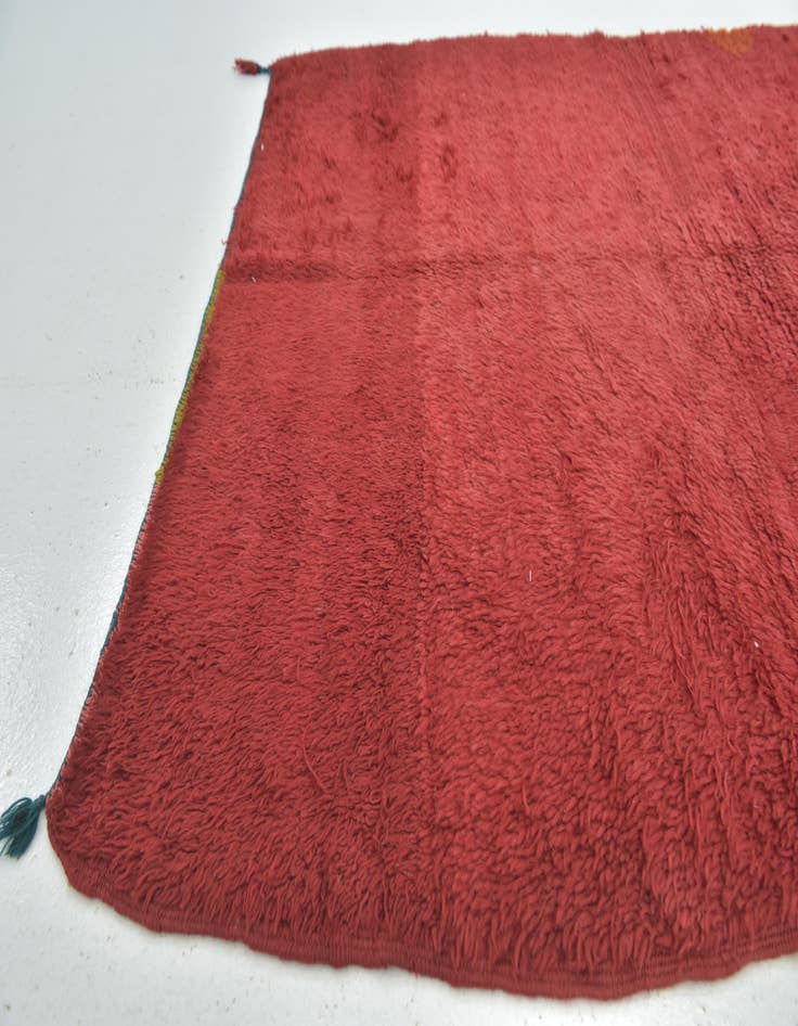 Detail image of  4' 9 x 5' 6  Hand Knotted Moroccan Wool Rug