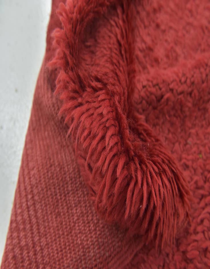 Detail image of  4' 9 x 5' 6  Hand Knotted Moroccan Wool Rug