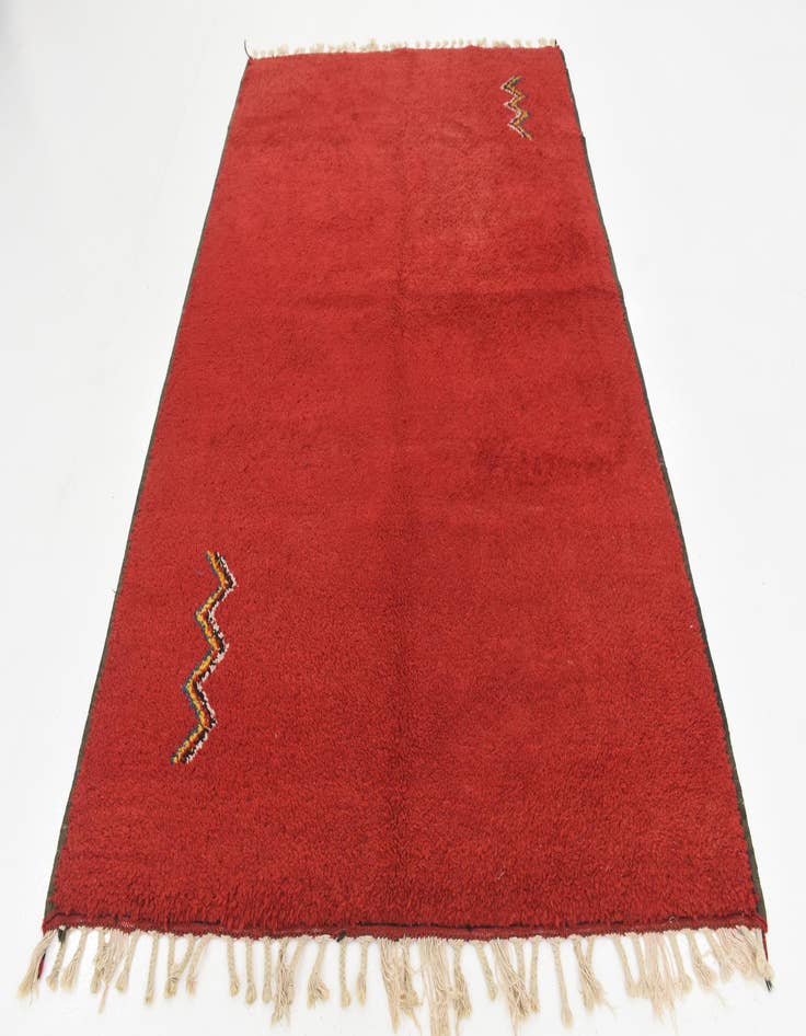 Detail image of  5' 8 x 8' 2  Hand Knotted Moroccan Wool Rug