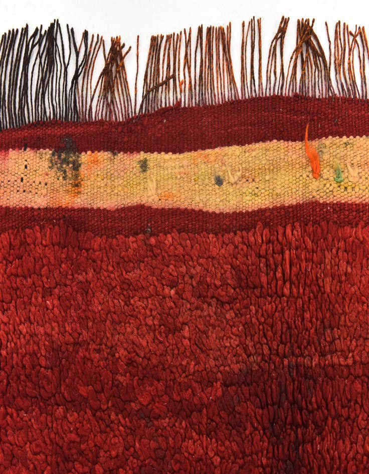 Detail image of  5' 9 x 9' 4  Hand Knotted Moroccan Wool Rug