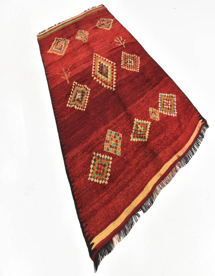 Detail image of  5' 9 x 9' 4  Hand Knotted Moroccan Wool Rug