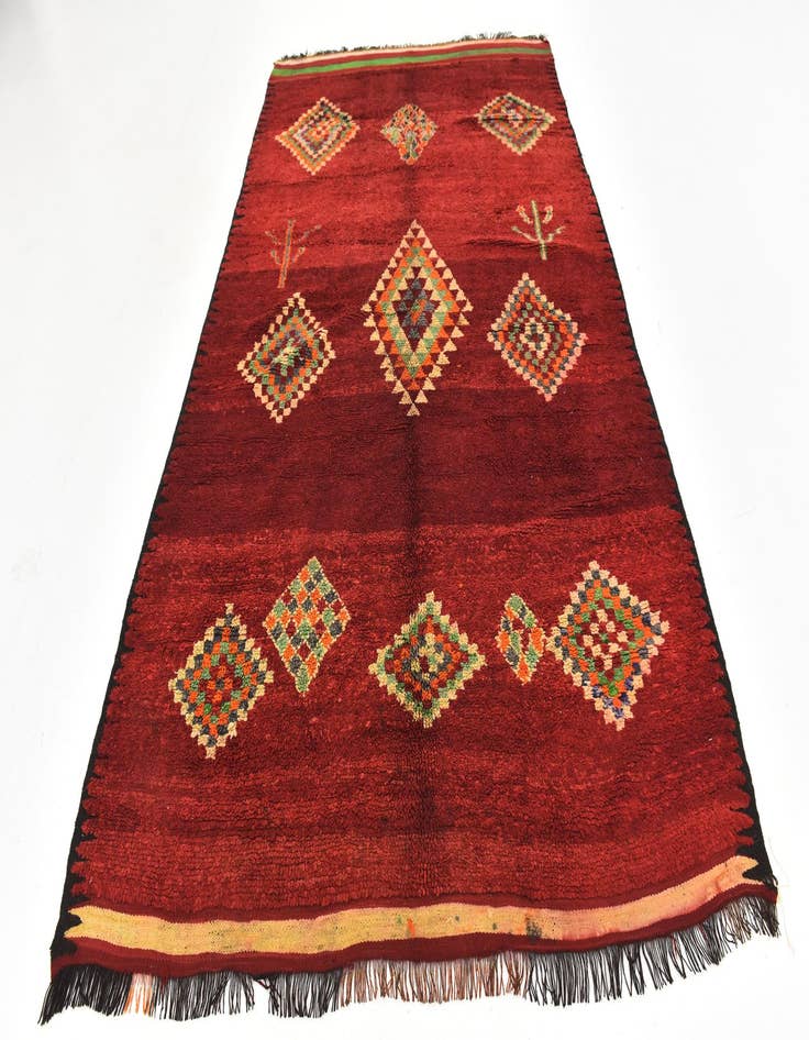 Detail image of  5' 9 x 9' 4  Hand Knotted Moroccan Wool Rug