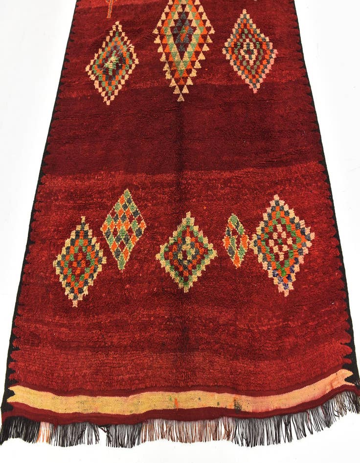 Detail image of  5' 9 x 9' 4  Hand Knotted Moroccan Wool Rug