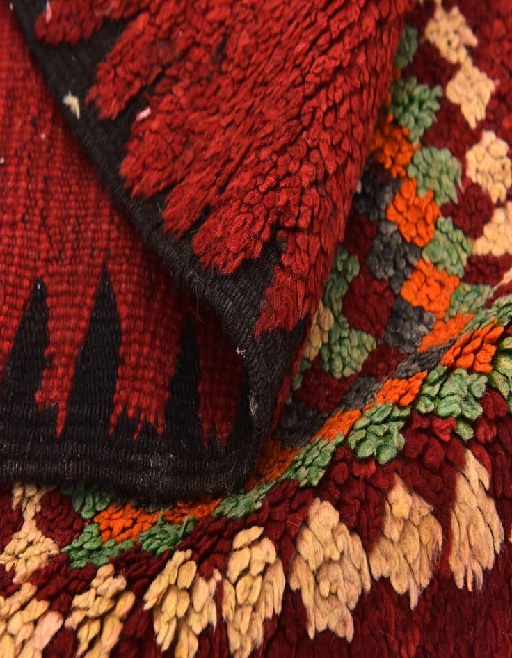 Detail image of  5' 9 x 9' 4  Hand Knotted Moroccan Wool Rug