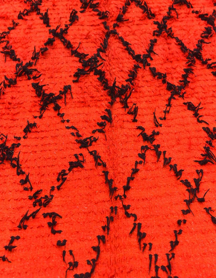 Detail image of  6' 5 x 10' 4  Hand Knotted Moroccan Wool Rug