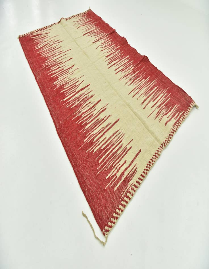 Detail image of  6' 6 x 10'  Hand Knotted Moroccan Wool Rug