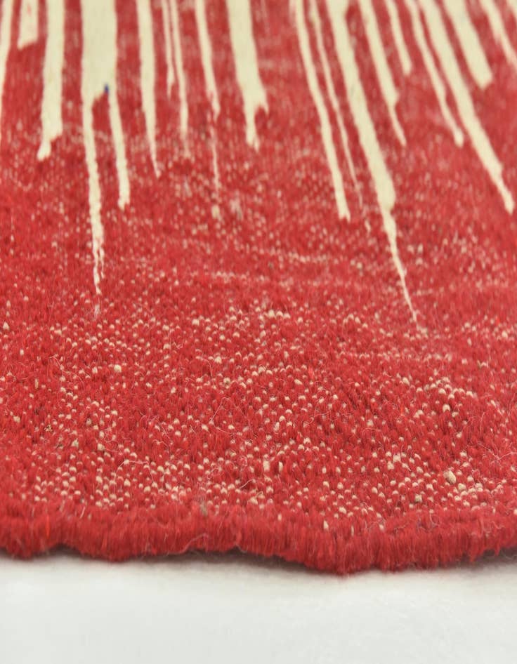 Detail image of  6' 6 x 10'  Hand Knotted Moroccan Wool Rug