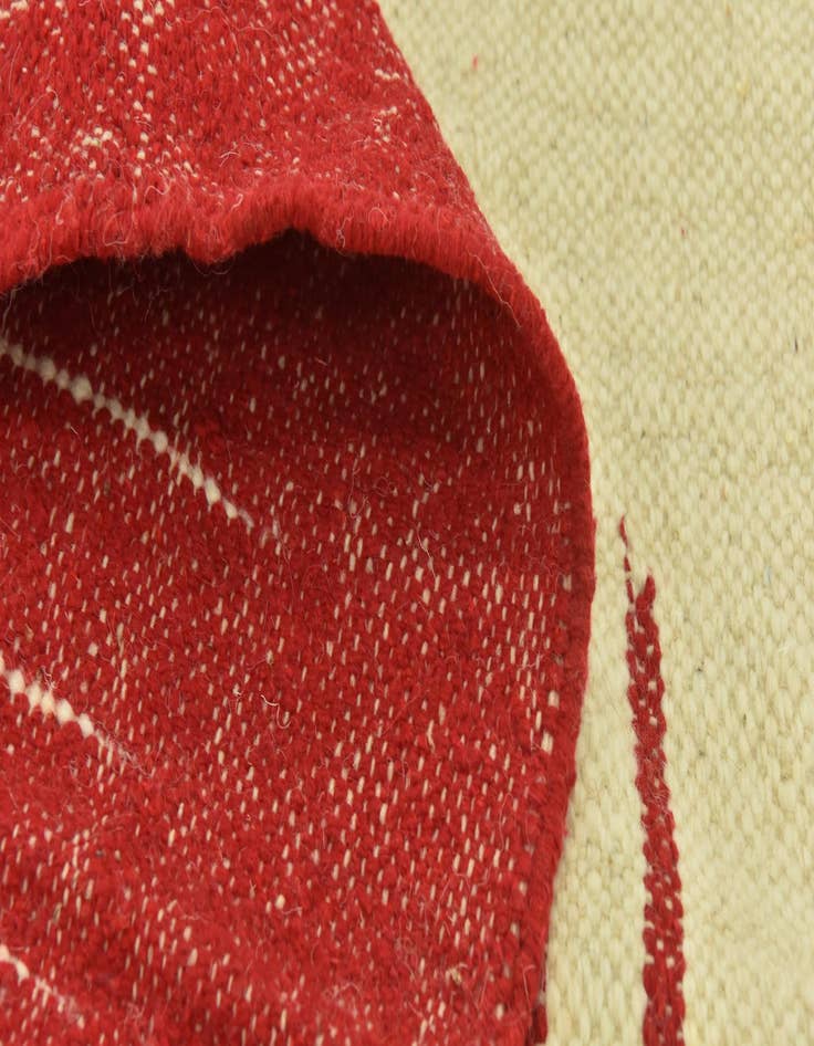 Detail image of  6' 6 x 10'  Hand Knotted Moroccan Wool Rug