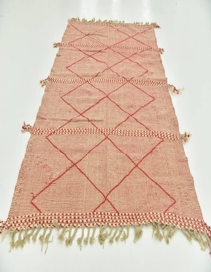 Detail image of  6' 5 x 9' 6  Hand Knotted Moroccan Wool Rug