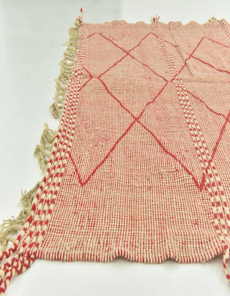 Detail image of  6' 5 x 9' 6  Hand Knotted Moroccan Wool Rug