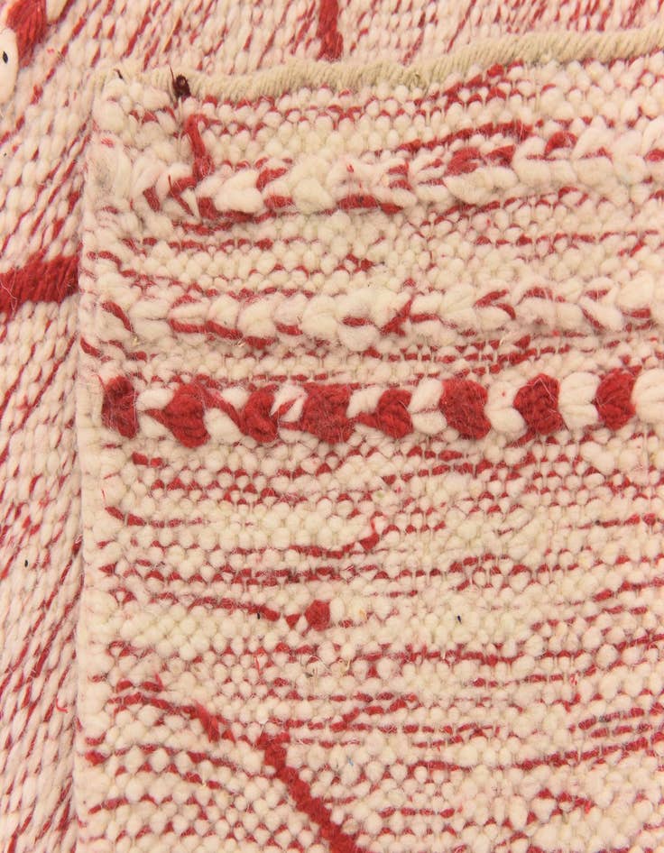 Detail image of  4' 11 x 8' 1  Hand Knotted Moroccan Wool Rug