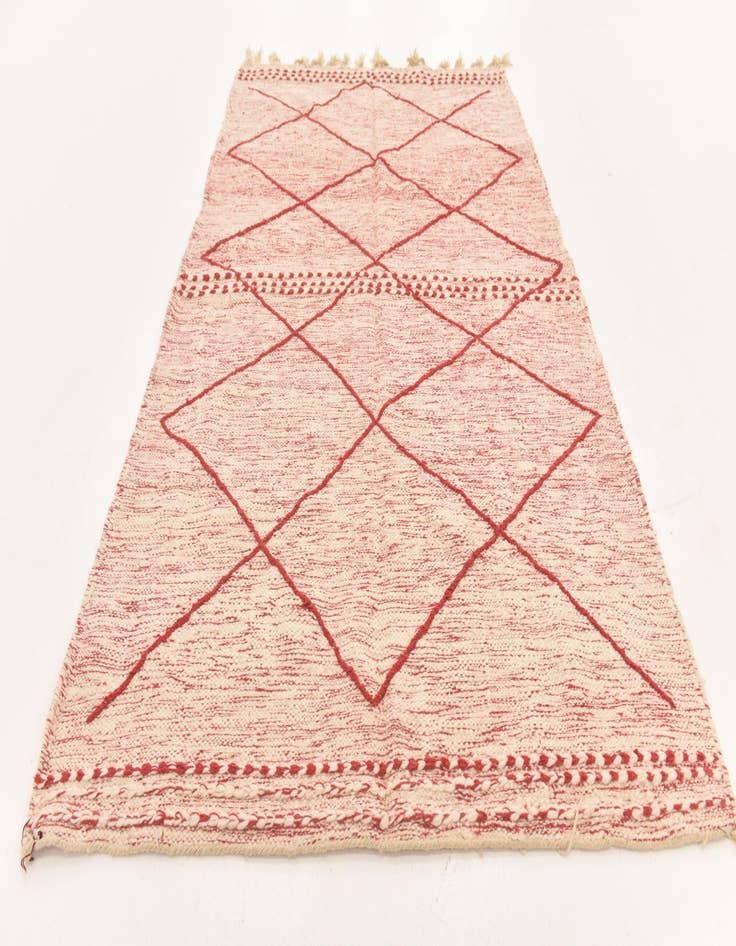 Detail image of  4' 11 x 8' 1  Hand Knotted Moroccan Wool Rug