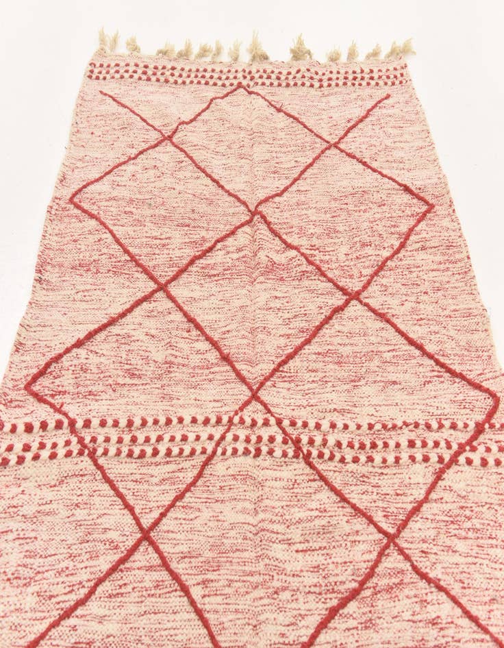 Detail image of  4' 11 x 8' 1  Hand Knotted Moroccan Wool Rug