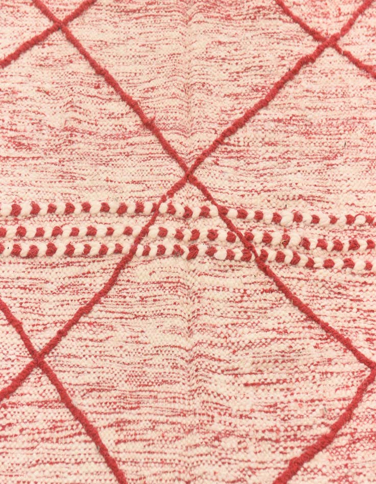 Detail image of  4' 11 x 8' 1  Hand Knotted Moroccan Wool Rug