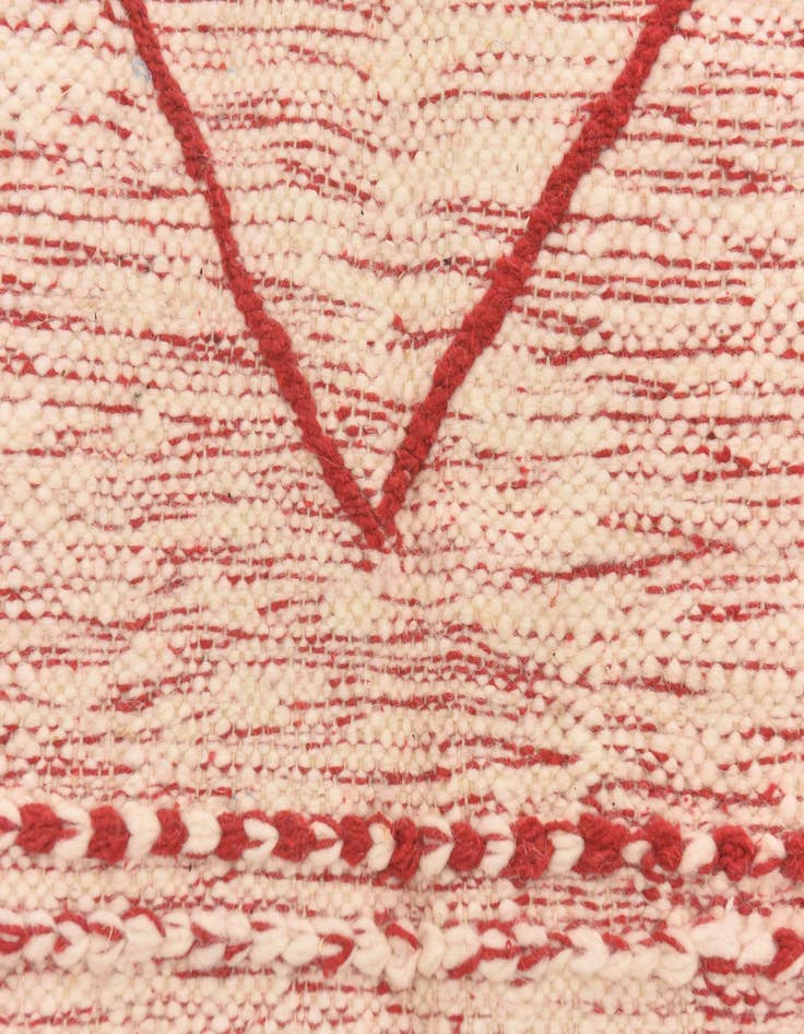 Detail image of  4' 11 x 8' 1  Hand Knotted Moroccan Wool Rug