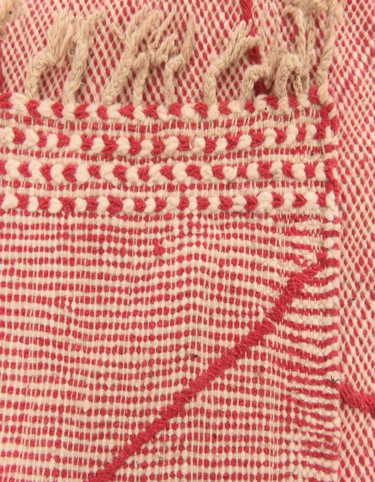 Detail image of  4' 9 x 8' 5  Hand Knotted Moroccan Wool Rug