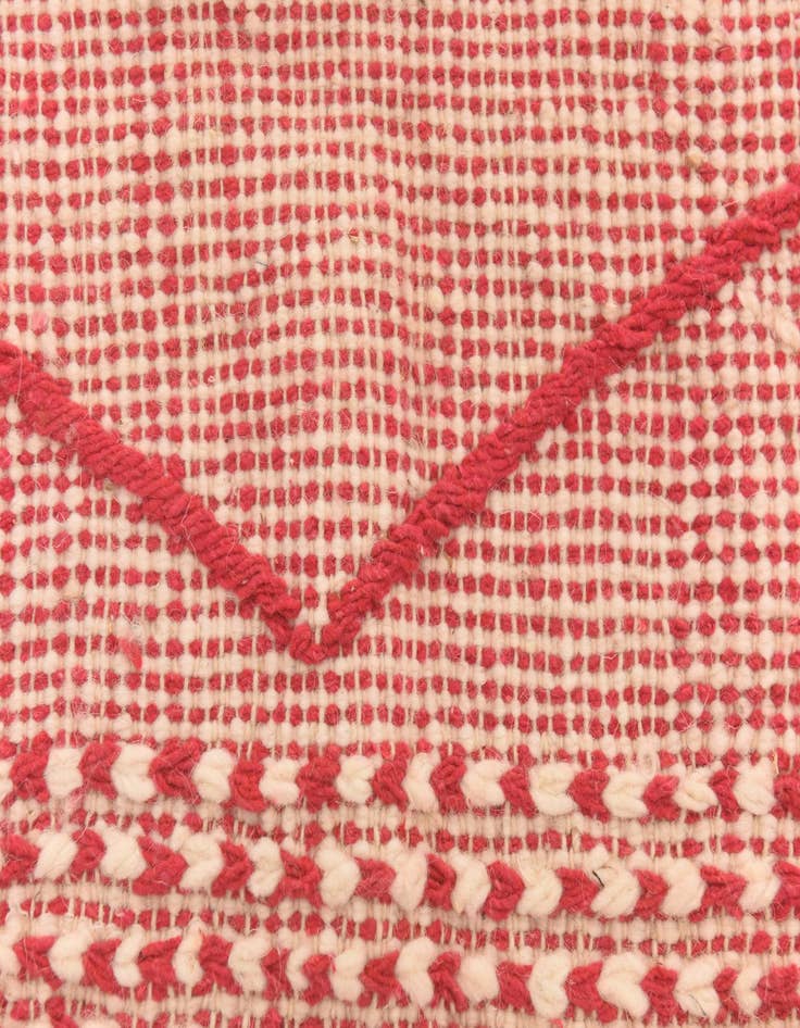 Detail image of  4' 9 x 8' 5  Hand Knotted Moroccan Wool Rug