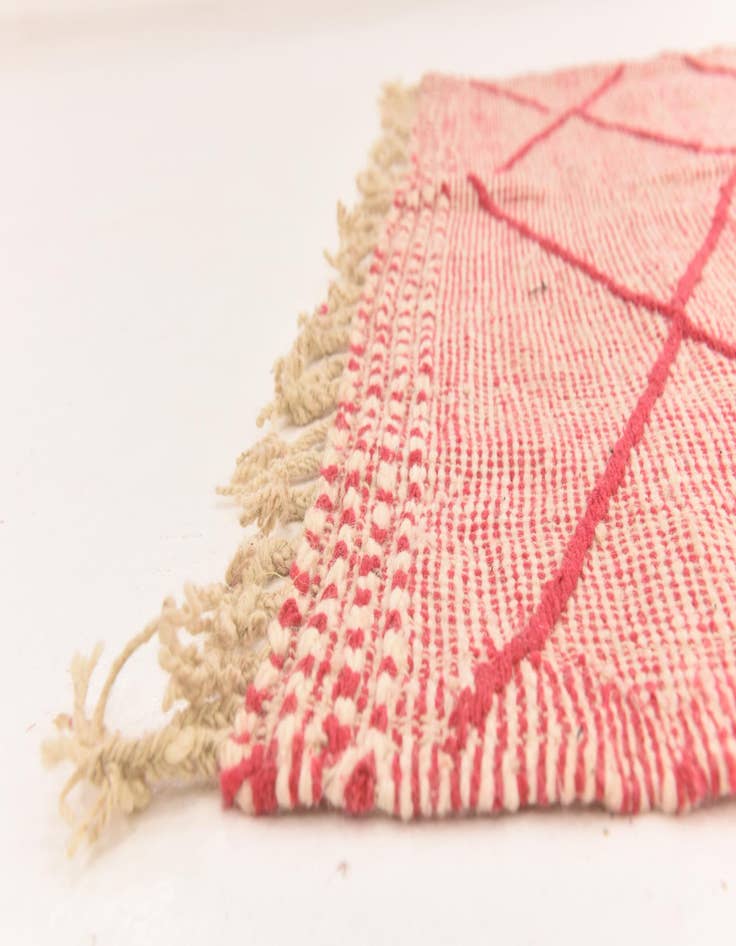 Detail image of  4' 9 x 8' 5  Hand Knotted Moroccan Wool Rug