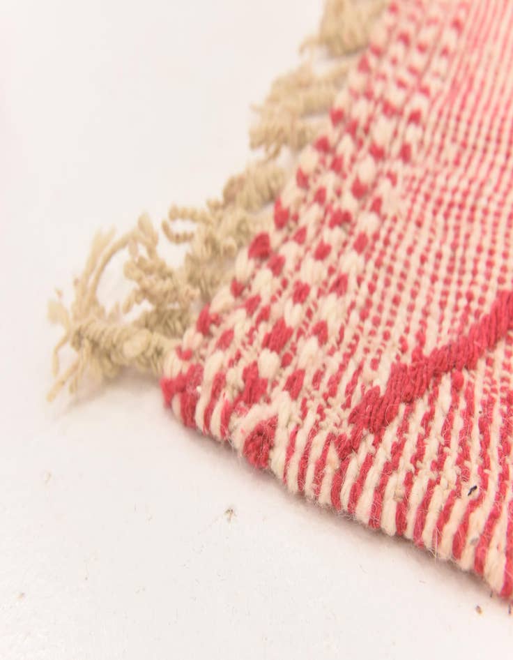 Detail image of  4' 9 x 8' 5  Hand Knotted Moroccan Wool Rug