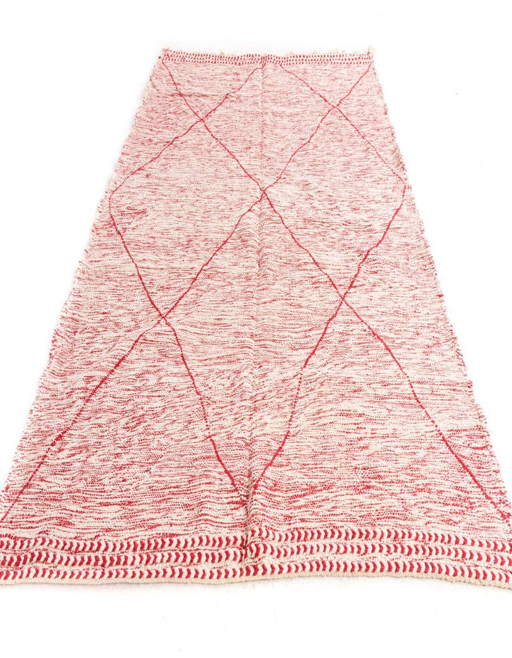 Detail image of  6' 8 x 9' 8  Hand Knotted Moroccan Wool Rug