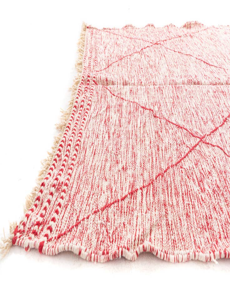 Detail image of  6' 8 x 9' 8  Hand Knotted Moroccan Wool Rug