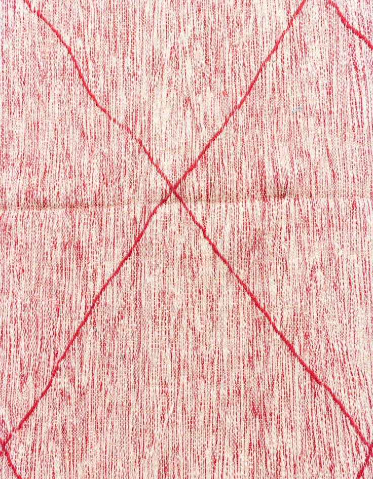 Detail image of  6' 8 x 9' 8  Hand Knotted Moroccan Wool Rug