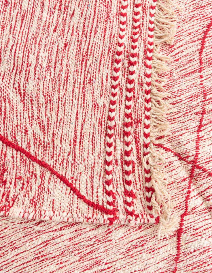 Detail image of  6' 8 x 9' 8  Hand Knotted Moroccan Wool Rug