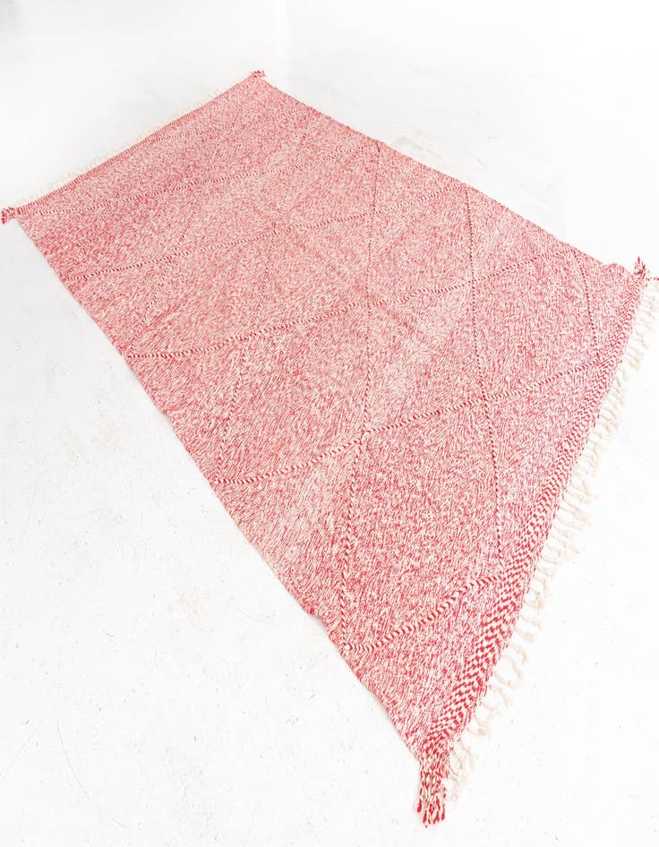 Detail image of  6' 7 x 10' 5  Hand Knotted Moroccan Wool Rug