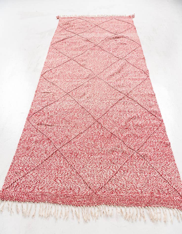 Detail image of  6' 7 x 10' 5  Hand Knotted Moroccan Wool Rug