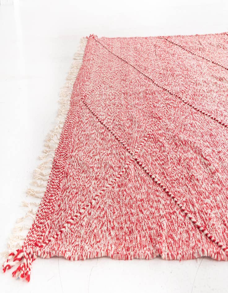 Detail image of  6' 7 x 10' 5  Hand Knotted Moroccan Wool Rug