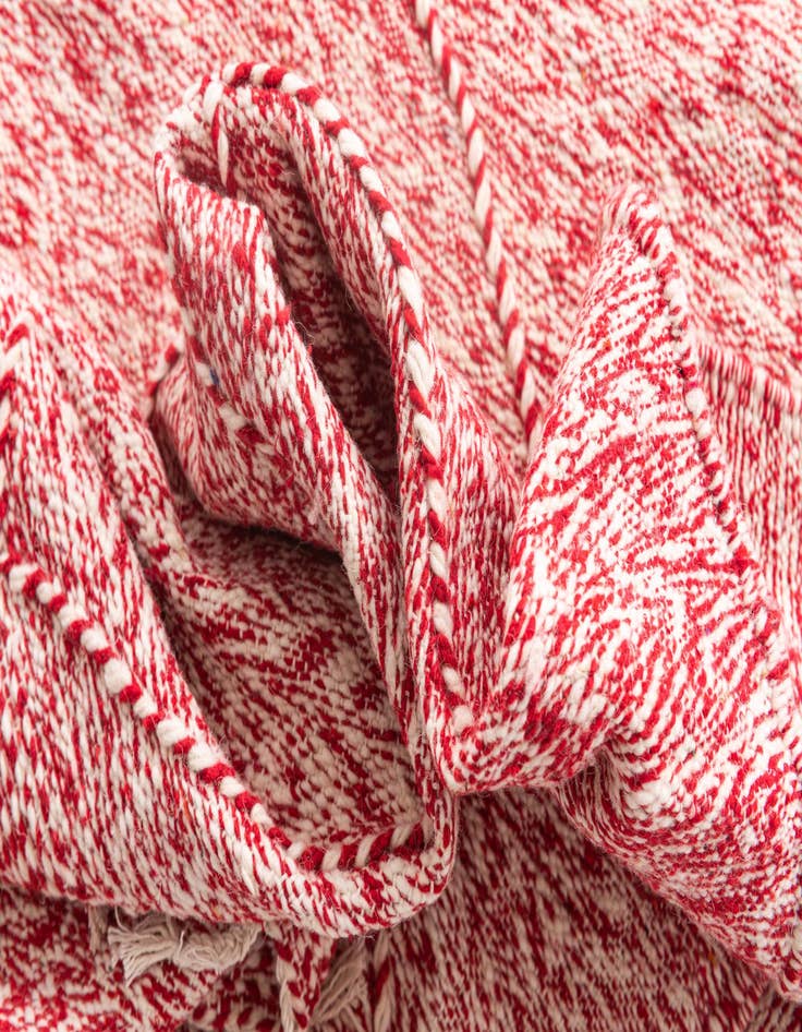 Detail image of  6' 7 x 10' 5  Hand Knotted Moroccan Wool Rug