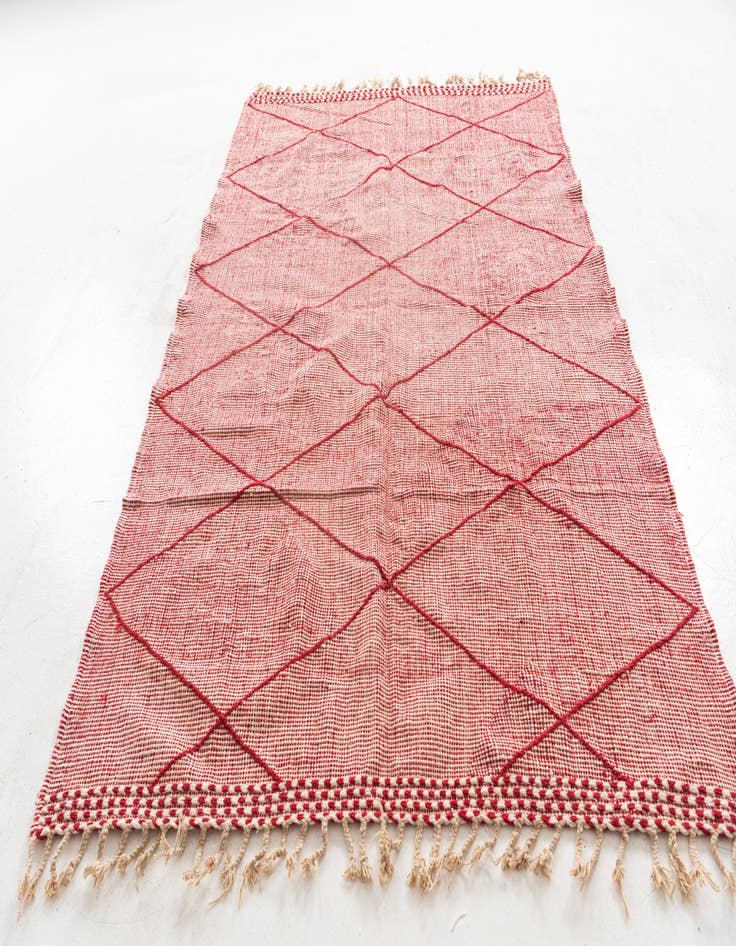 Detail image of  6' 4 x 9' 6  Hand Knotted Moroccan Wool Rug