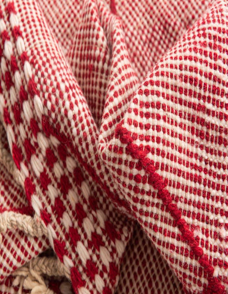 Detail image of  6' 4 x 9' 6  Hand Knotted Moroccan Wool Rug