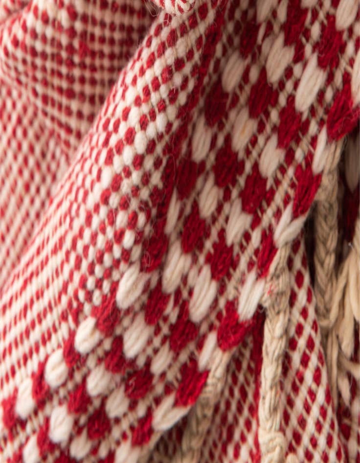 Detail image of  6' 4 x 9' 6  Hand Knotted Moroccan Wool Rug