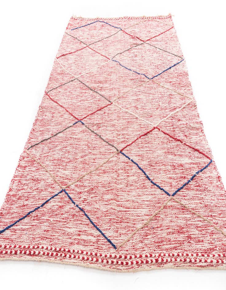 Detail image of  6' 4 x 10' 2  Hand Knotted Moroccan Wool Rug