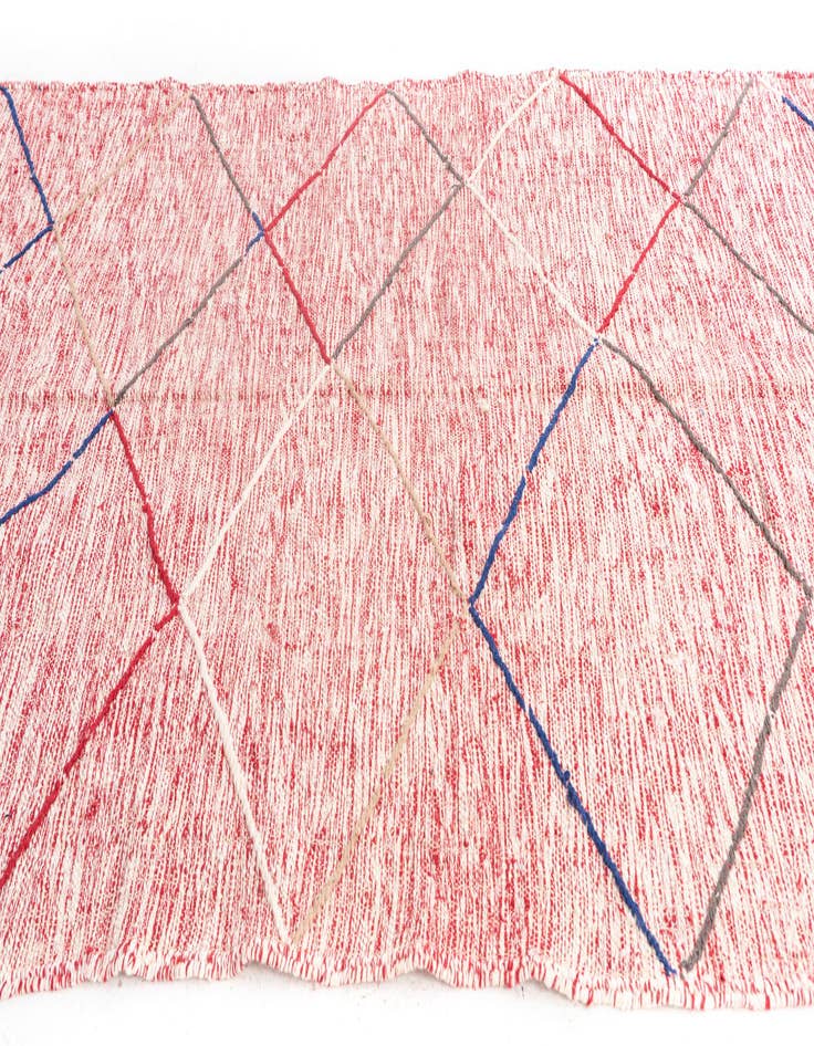 Detail image of  6' 4 x 10' 2  Hand Knotted Moroccan Wool Rug