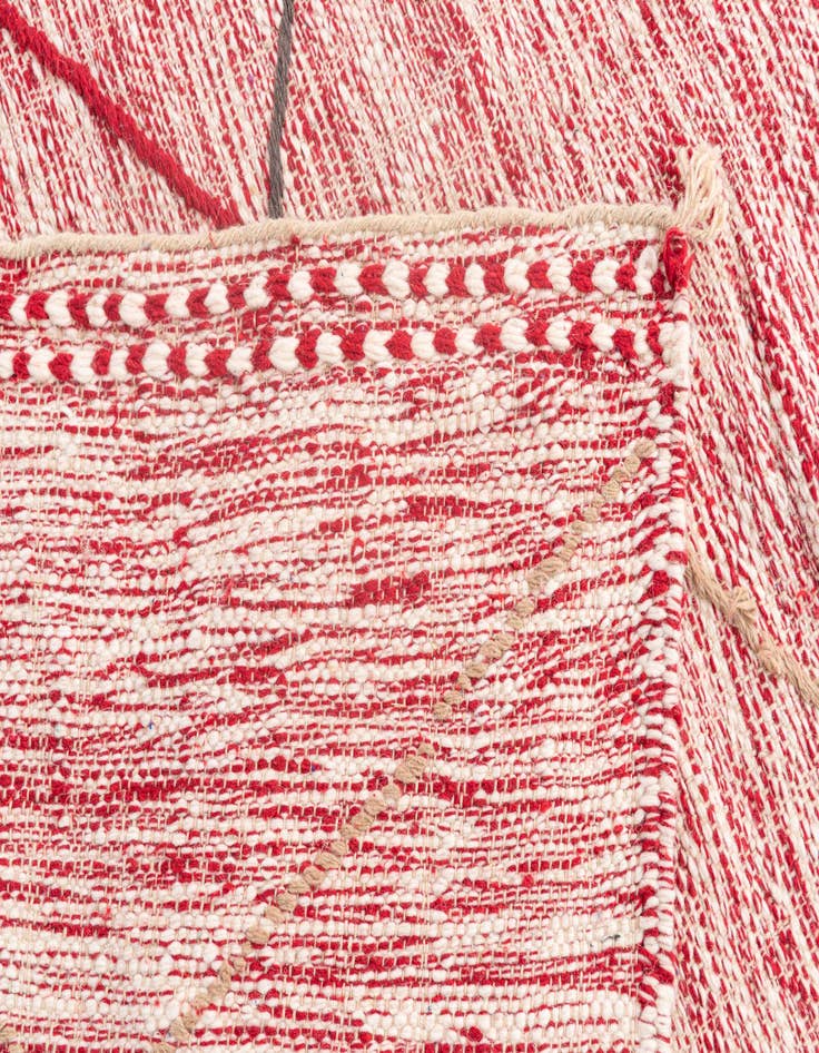 Detail image of  6' 4 x 10' 2  Hand Knotted Moroccan Wool Rug