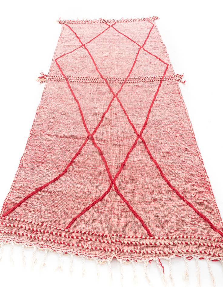 Detail image of  6' 6 x 10' 6  Hand Knotted Moroccan Wool Rug