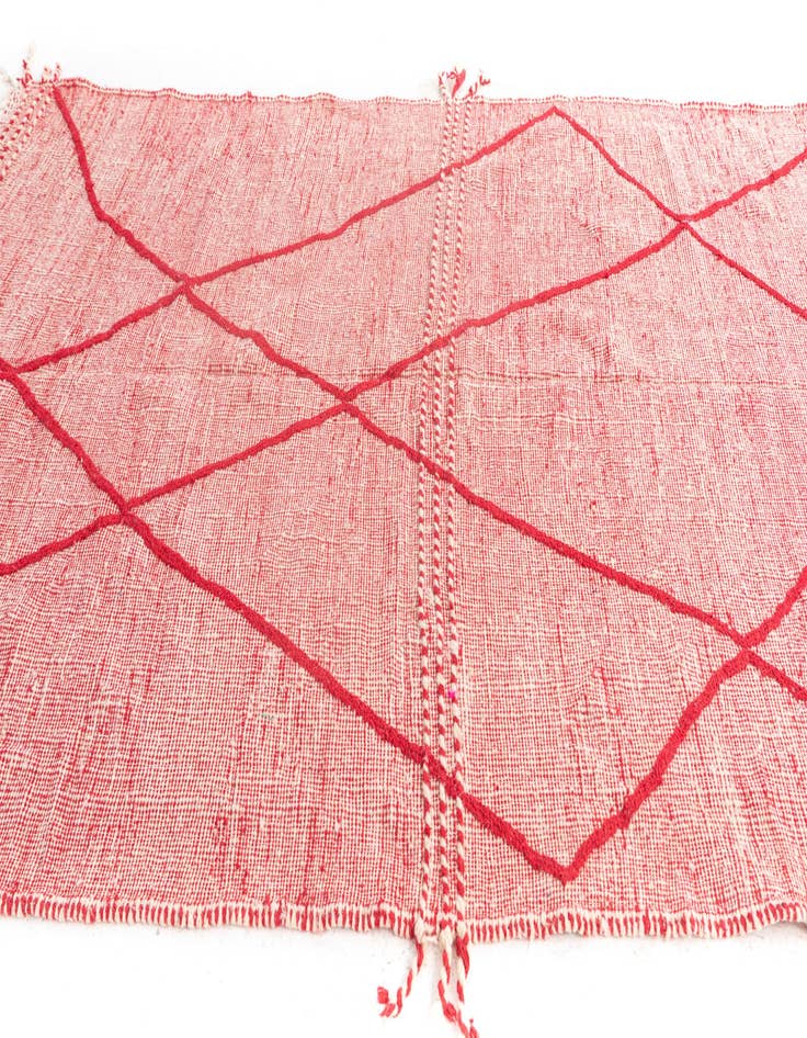 Detail image of  6' 6 x 10' 6  Hand Knotted Moroccan Wool Rug