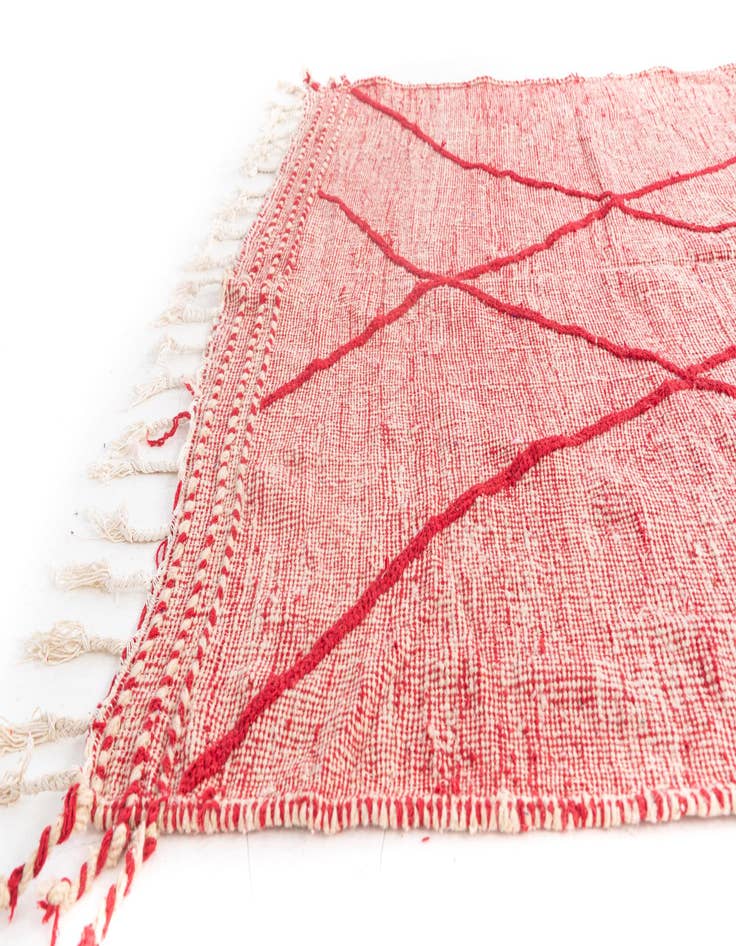 Detail image of  6' 6 x 10' 6  Hand Knotted Moroccan Wool Rug