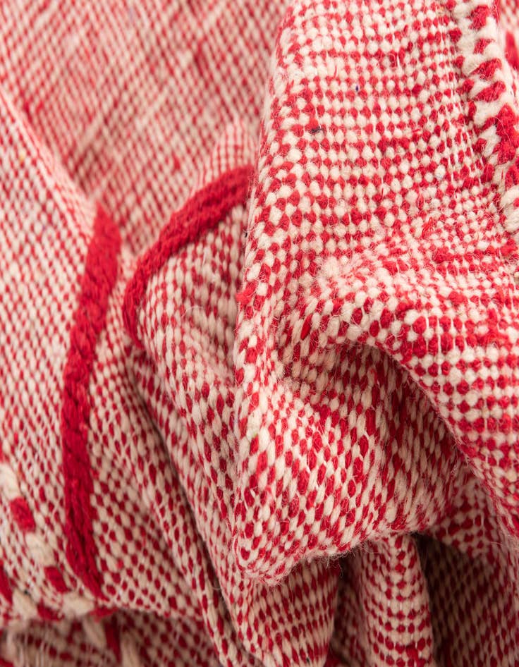 Detail image of  6' 6 x 10' 6  Hand Knotted Moroccan Wool Rug