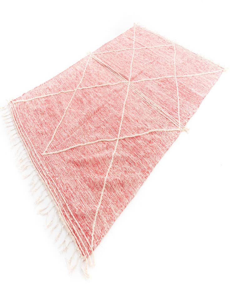 Detail image of  6' 6 x 10' 3  Hand Knotted Moroccan Wool Rug