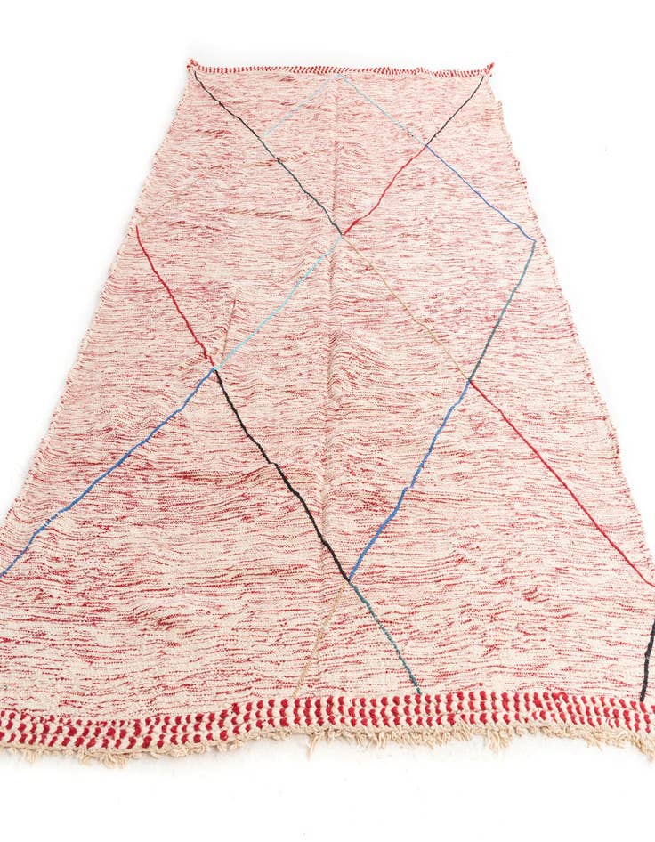 Detail image of  7' 10 x 11' 2  Hand Knotted Moroccan Wool Rug