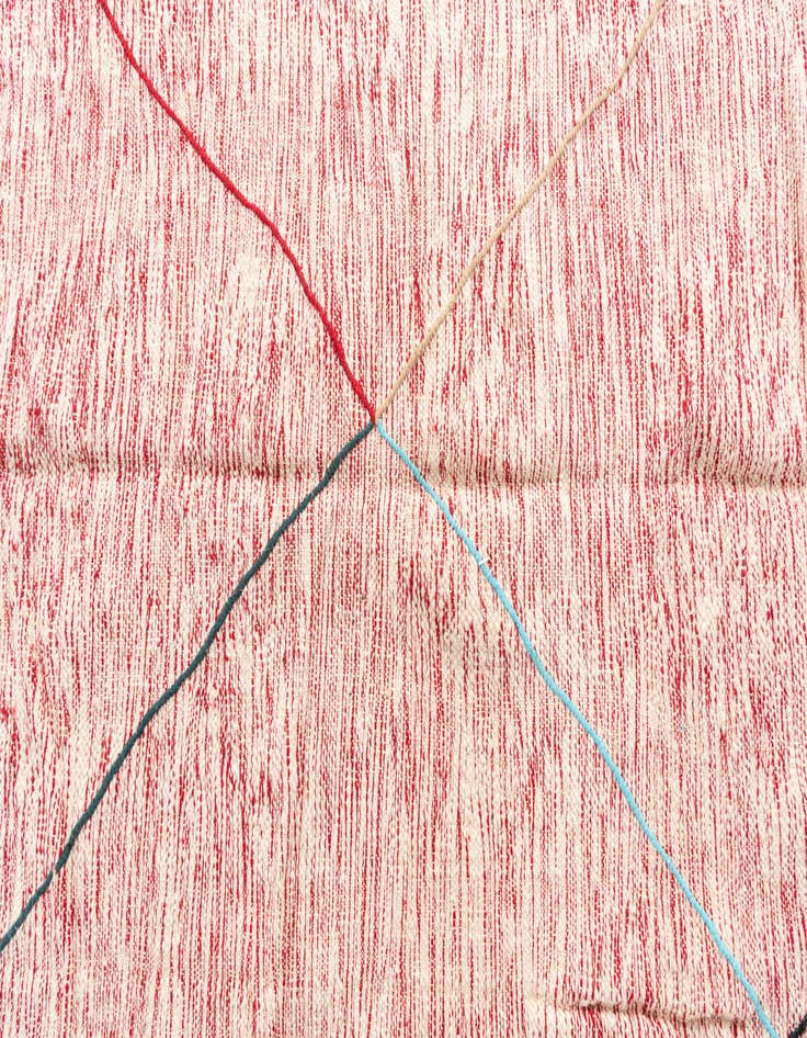 Detail image of  7' 10 x 11' 2  Hand Knotted Moroccan Wool Rug