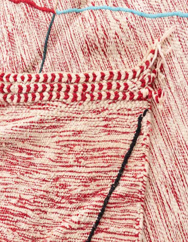 Detail image of  7' 10 x 11' 2  Hand Knotted Moroccan Wool Rug