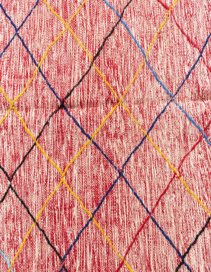 Detail image of  6' 5 x 9' 4  Hand Knotted Moroccan Wool Rug