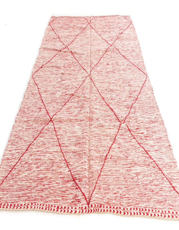 Detail image of  6' 7 x 9' 7  Hand Knotted Moroccan Wool Rug