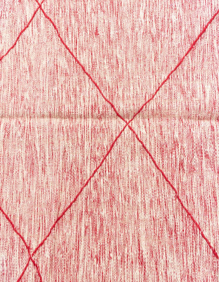 Detail image of  6' 7 x 9' 7  Hand Knotted Moroccan Wool Rug